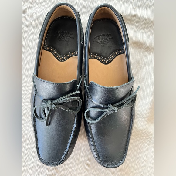 Bass Slip On Loafer Driving Shoes Mocs Loafers Black Size 7 EUC